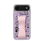 スリムプロテクションケース - STAND & RING RIBBON Sakura Pink［ 内藤ルネ - RUNE Girl Retro & Modern - Purple ］