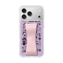 スリムプロテクションケース - STAND & RING RIBBON Sakura Pink［ 内藤ルネ - RUNE Girl Retro & Modern - Purple ］