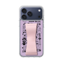 スリムプロテクションケース - STAND & RING RIBBON Sakura Pink［ 内藤ルネ - RUNE Girl Retro & Modern - Purple ］