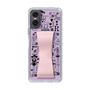 スリムプロテクションケース - STAND & RING RIBBON Sakura Pink［ 内藤ルネ - RUNE Girl Retro & Modern - Purple ］