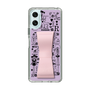 スリムプロテクションケース - STAND & RING RIBBON Sakura Pink［ 内藤ルネ - RUNE Girl Retro & Modern - Purple ］