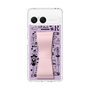 スリムプロテクションケース - STAND & RING RIBBON Sakura Pink［ 内藤ルネ - RUNE Girl Retro & Modern - Purple ］