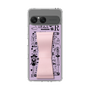 スリムプロテクションケース - STAND & RING RIBBON Sakura Pink［ 内藤ルネ - RUNE Girl Retro & Modern - Purple ］