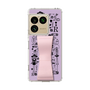 スリムプロテクションケース - STAND & RING RIBBON Sakura Pink［ 内藤ルネ - RUNE Girl Retro & Modern - Purple ］