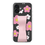 スリムプロテクションケース - STAND & RING RIBBON Sakura Pink［ 内藤ルネ - RUNE Flower - Pink ］