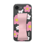 スリムプロテクションケース - STAND & RING RIBBON Sakura Pink［ 内藤ルネ - RUNE Flower - Pink ］