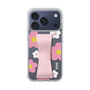 スリムプロテクションケース - STAND & RING RIBBON Sakura Pink［ 内藤ルネ - RUNE Flower - Pink ］