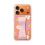 スリムプロテクションケース - STAND & RING RIBBON Sakura Pink［ 内藤ルネ - RUNE Flower - Pink ］