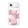 スリムプロテクションケース - STAND & RING RIBBON Sakura Pink［ 内藤ルネ - RUNE Flower - Pink ］