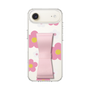 スリムプロテクションケース - STAND & RING RIBBON Sakura Pink［ 内藤ルネ - RUNE Flower - Pink ］