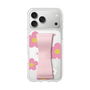 スリムプロテクションケース - STAND & RING RIBBON Sakura Pink［ 内藤ルネ - RUNE Flower - Pink ］