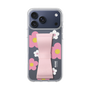 スリムプロテクションケース - STAND & RING RIBBON Sakura Pink［ 内藤ルネ - RUNE Flower - Pink ］