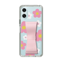 スリムプロテクションケース - STAND & RING RIBBON Sakura Pink［ 内藤ルネ - RUNE Flower - Pink ］