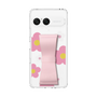 スリムプロテクションケース - STAND & RING RIBBON Sakura Pink［ 内藤ルネ - RUNE Flower - Pink ］
