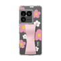 スリムプロテクションケース - STAND & RING RIBBON Sakura Pink［ 内藤ルネ - RUNE Flower - Pink ］