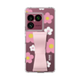 スリムプロテクションケース - STAND & RING RIBBON Sakura Pink［ 内藤ルネ - RUNE Flower - Pink ］
