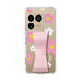 スリムプロテクションケース - STAND & RING RIBBON Sakura Pink［ 内藤ルネ - RUNE Flower - Pink ］