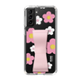 スリムプロテクションケース - STAND & RING RIBBON Sakura Pink［ 内藤ルネ - RUNE Flower - Pink ］