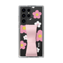 スリムプロテクションケース - STAND & RING RIBBON Sakura Pink［ 内藤ルネ - RUNE Flower - Pink ］