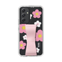 スリムプロテクションケース - STAND & RING RIBBON Sakura Pink［ 内藤ルネ - RUNE Flower - Pink ］