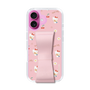 スリムプロテクションケース - STAND & RING RIBBON Sakura Pink［ ハローキティ - リボン - ガーリーフラワー ］