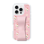 スリムプロテクションケース - STAND & RING RIBBON Sakura Pink［ ハローキティ - リボン - ガーリーフラワー ］