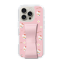 スリムプロテクションケース - STAND & RING RIBBON Sakura Pink［ ハローキティ - リボン - ガーリーフラワー ］