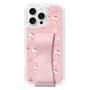 スリムプロテクションケース - STAND & RING RIBBON Sakura Pink［ ハローキティ - リボン - ガーリーフラワー ］