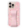 スリムプロテクションケース - STAND & RING RIBBON Sakura Pink［ ハローキティ - リボン - ガーリーフラワー ］