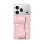 スリムプロテクションケース - STAND & RING RIBBON Sakura Pink［ ハローキティ - リボン - ガーリーフラワー ］