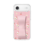 スリムプロテクションケース - STAND & RING RIBBON Sakura Pink［ ハローキティ - リボン - ガーリーフラワー ］
