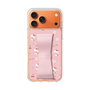 スリムプロテクションケース - STAND & RING RIBBON Sakura Pink［ ハローキティ - リボン - ガーリーフラワー ］
