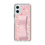 スリムプロテクションケース - STAND & RING RIBBON Sakura Pink［ ハローキティ - リボン - ガーリーフラワー ］