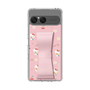 スリムプロテクションケース - STAND & RING RIBBON Sakura Pink［ ハローキティ - リボン - ガーリーフラワー ］
