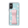 スリムプロテクションケース - STAND & RING RIBBON Sakura Pink［ シナモロール - リボン - ガーリーフラワー ］