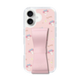 スリムプロテクションケース - STAND & RING RIBBON Sakura Pink［ マイメロディ - リボン - ガーリーフラワー ］