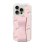 スリムプロテクションケース - STAND & RING RIBBON Sakura Pink［ マイメロディ - リボン - ガーリーフラワー ］