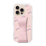 スリムプロテクションケース - STAND & RING RIBBON Sakura Pink［ マイメロディ - リボン - ガーリーフラワー ］