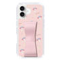 スリムプロテクションケース - STAND & RING RIBBON Sakura Pink［ マイメロディ - リボン - ガーリーフラワー ］