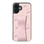 スリムプロテクションケース - STAND & RING RIBBON Sakura Pink［ マイメロディ - リボン - ガーリーフラワー ］
