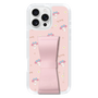 スリムプロテクションケース - STAND & RING RIBBON Sakura Pink［ マイメロディ - リボン - ガーリーフラワー ］