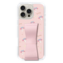 スリムプロテクションケース - STAND & RING RIBBON Sakura Pink［ マイメロディ - リボン - ガーリーフラワー ］