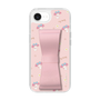 スリムプロテクションケース - STAND & RING RIBBON Sakura Pink［ マイメロディ - リボン - ガーリーフラワー ］