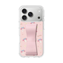 スリムプロテクションケース - STAND & RING RIBBON Sakura Pink［ マイメロディ - リボン - ガーリーフラワー ］
