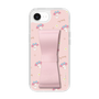 スリムプロテクションケース - STAND & RING RIBBON Sakura Pink［ マイメロディ - リボン - ガーリーフラワー ］
