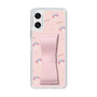 スリムプロテクションケース - STAND & RING RIBBON Sakura Pink［ マイメロディ - リボン - ガーリーフラワー ］