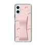 スリムプロテクションケース - STAND & RING RIBBON Sakura Pink［ マイメロディ - リボン - ガーリーフラワー ］