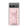スリムプロテクションケース - STAND & RING RIBBON Sakura Pink［ マイメロディ - リボン - ガーリーフラワー ］