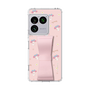スリムプロテクションケース - STAND & RING RIBBON Sakura Pink［ マイメロディ - リボン - ガーリーフラワー ］