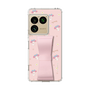 スリムプロテクションケース - STAND & RING RIBBON Sakura Pink［ マイメロディ - リボン - ガーリーフラワー ］